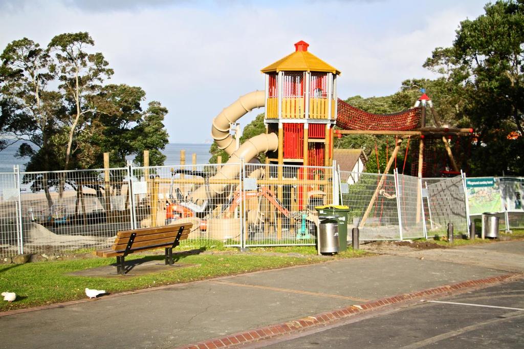 The new playground took just two years to get through, with no opposition, and ruined the vista views - July 2016 © Richard Gladwell www.photosport.co.nz